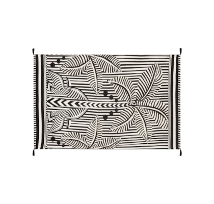 Canga Feminina Listra Tropical Achadinhos - Preto