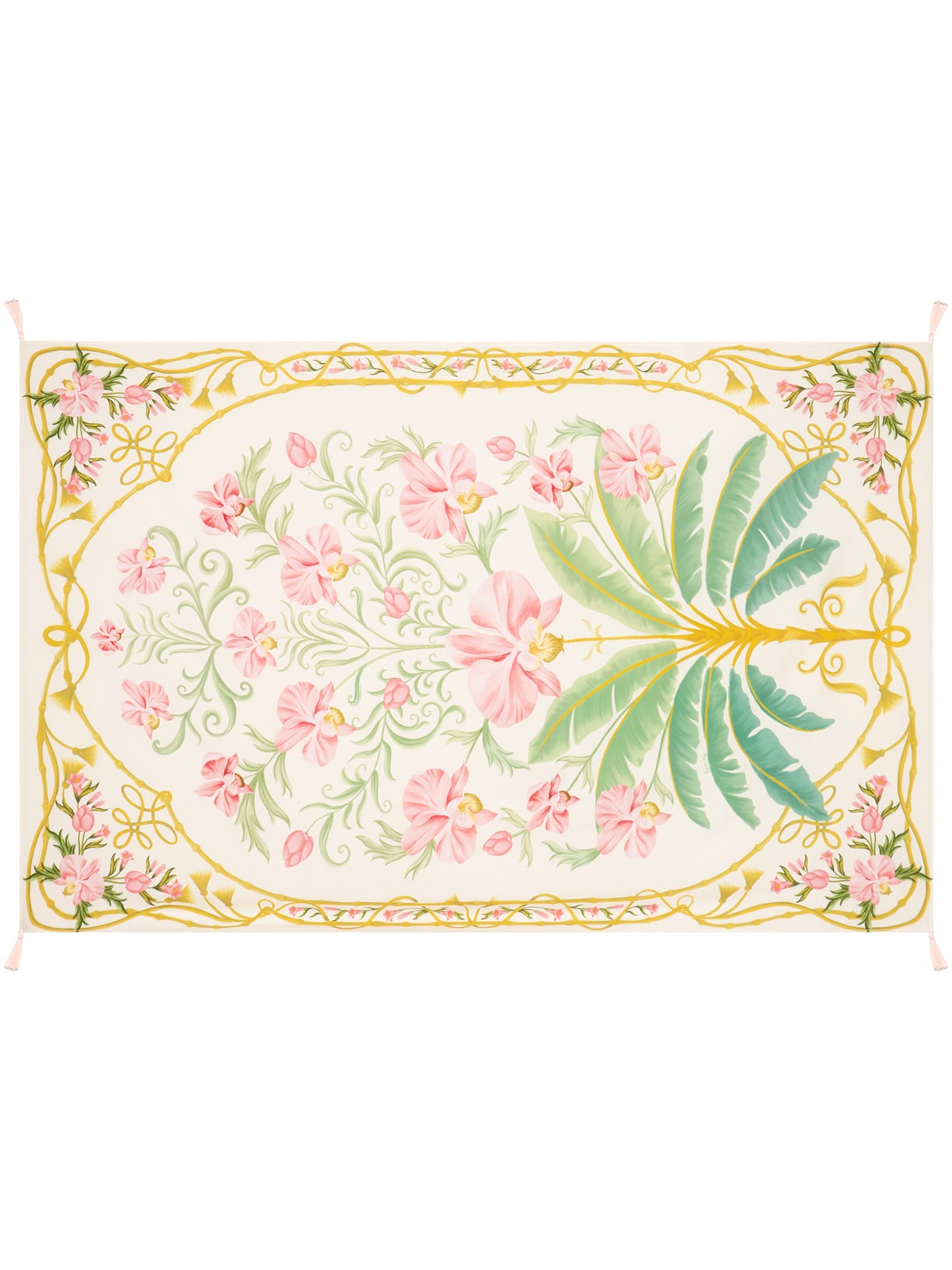 Canga Feminina Necessaire Floral Nusa Off White Farm Praia