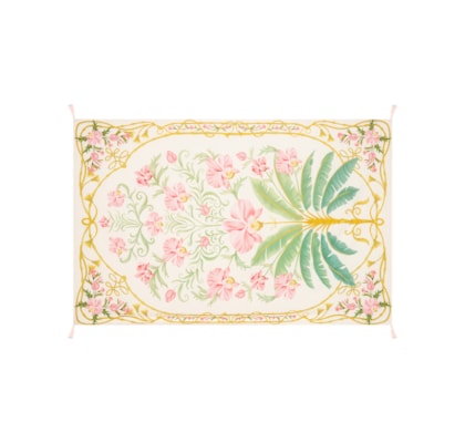 Canga Feminina Necessaire Floral Nusa - Off White