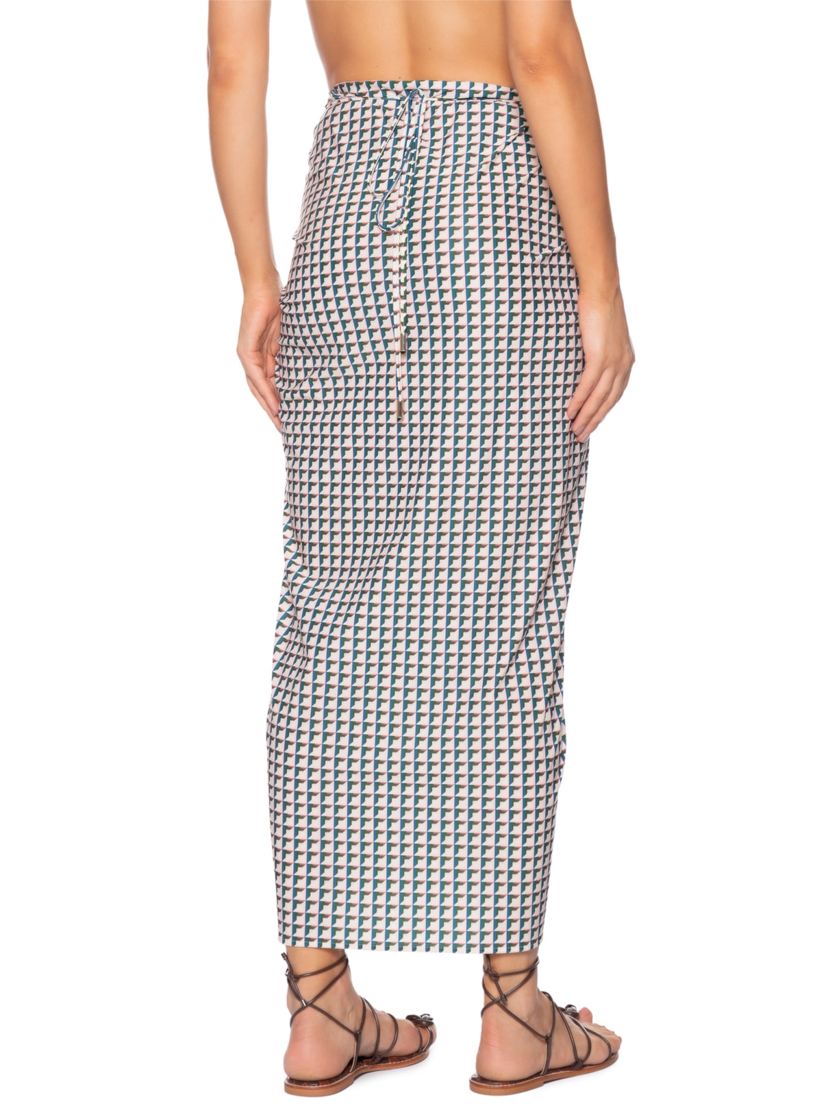 Canga Feminina Nó Branco Lenny Niemeyer