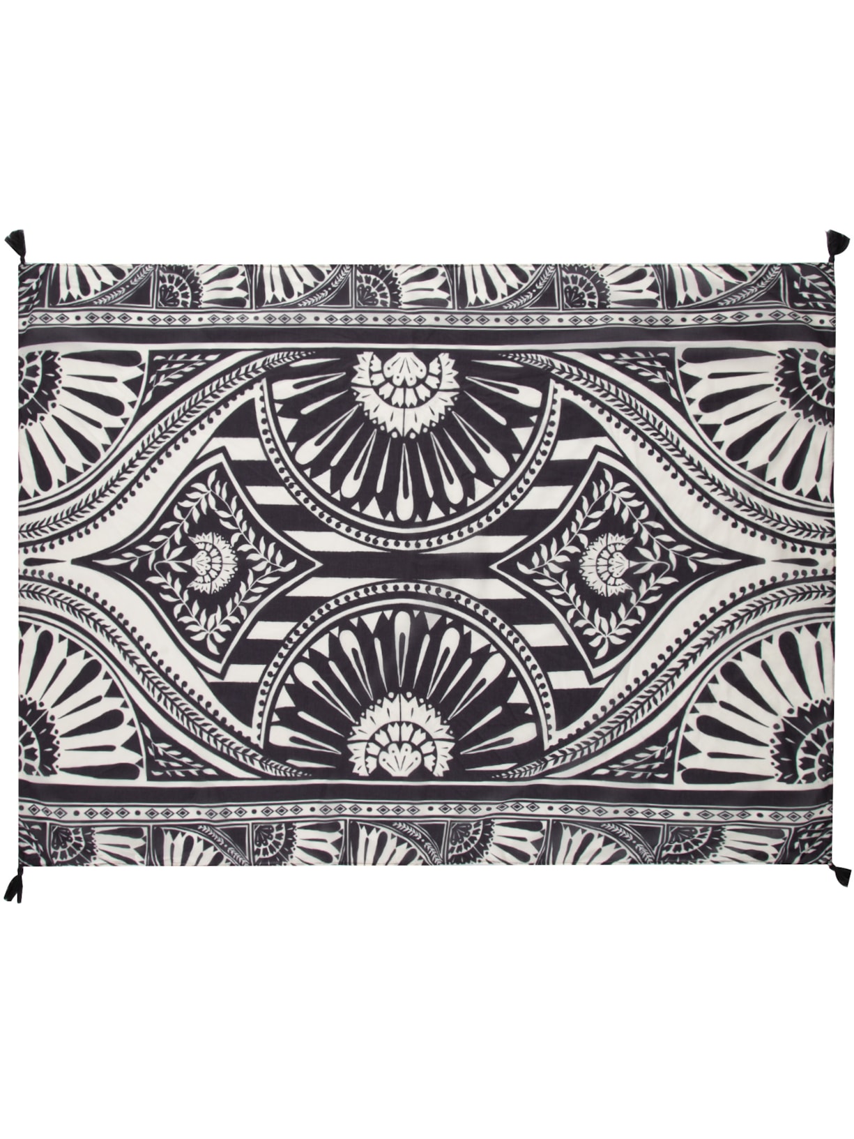 Canga Feminina Praiana Mandalina - Preto