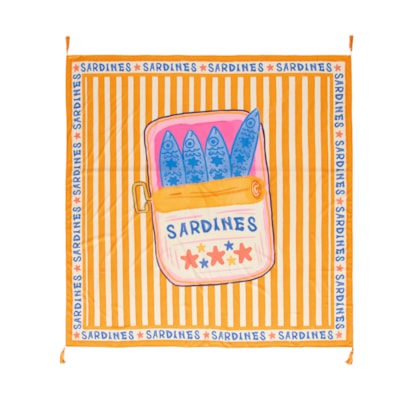 Canga Feminina Sardines - Laranja