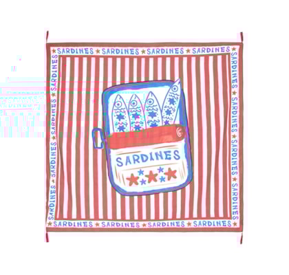 Canga Feminina Sardines - Vermelho