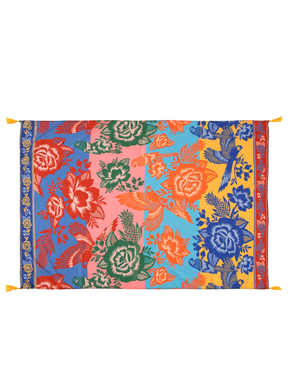 Canga Floral De Renda Achadinhos - Azul