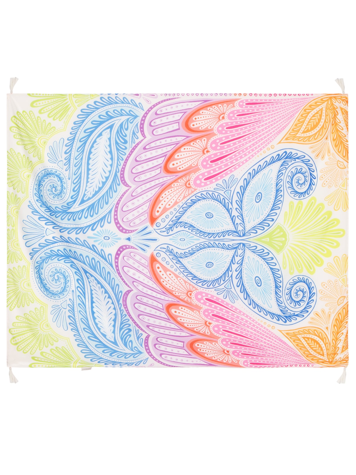 Canga Praiana Arco-Íris Tropical - Branco