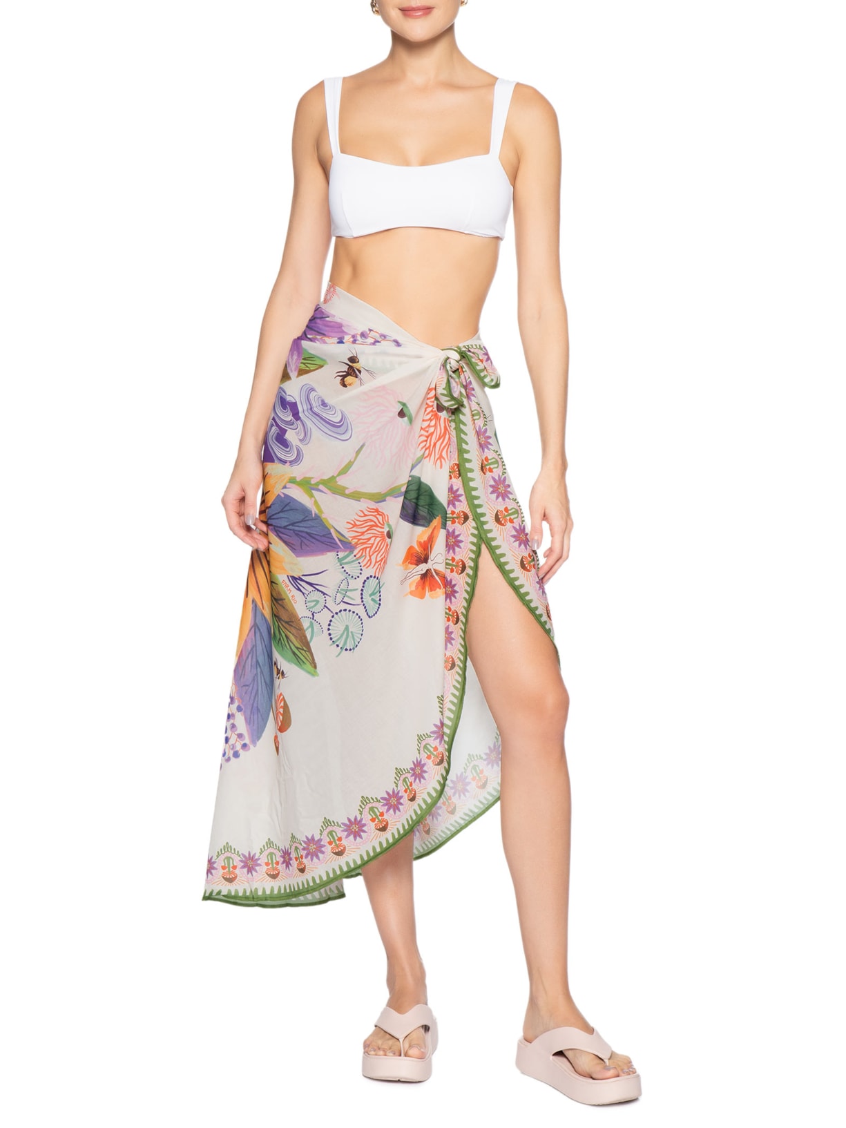 Canga Redonda Jardim Brilhante Branco Farm Etc