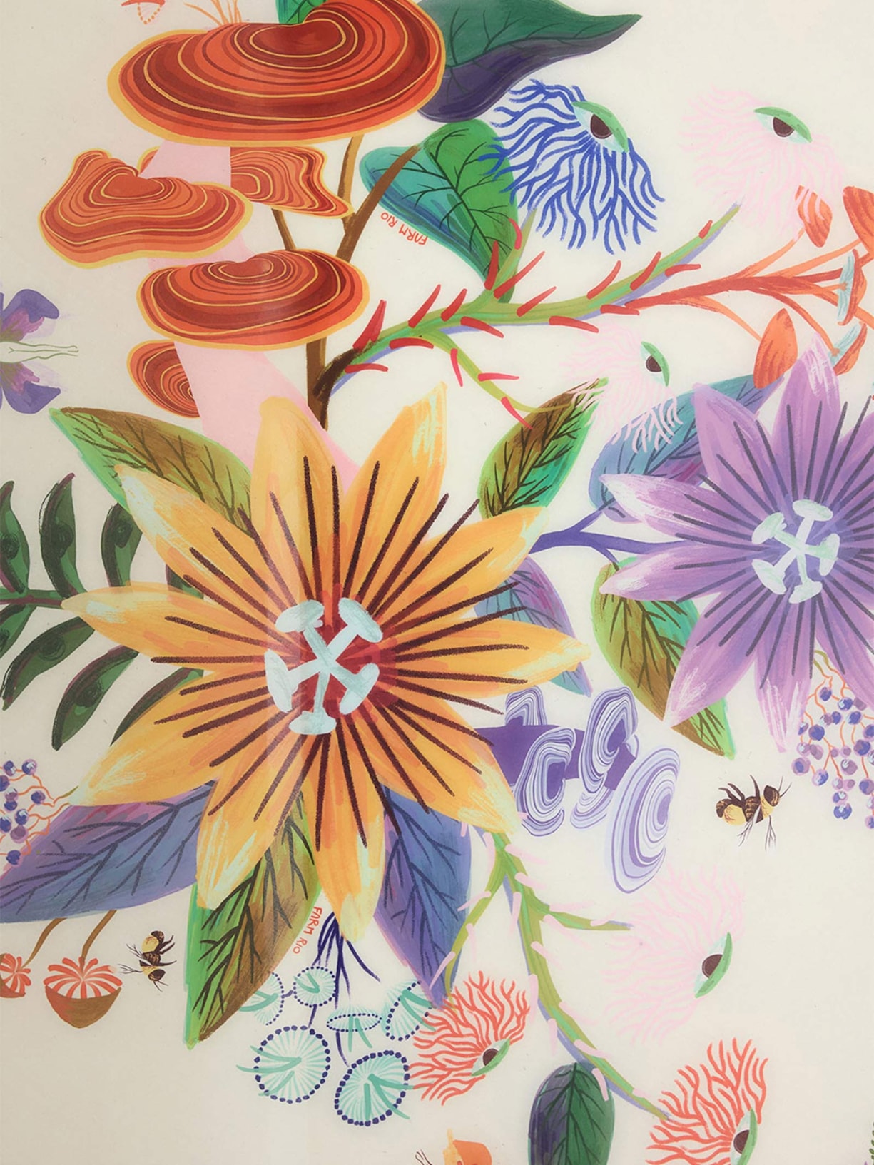 Canga Redonda Jardim Brilhante Branco Farm Etc