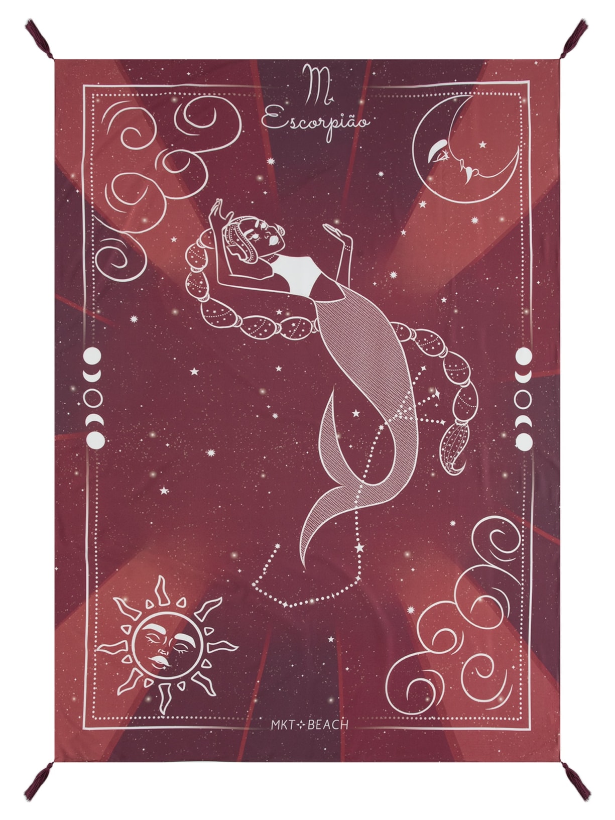 Canga Signos Escorpião - Vermelho