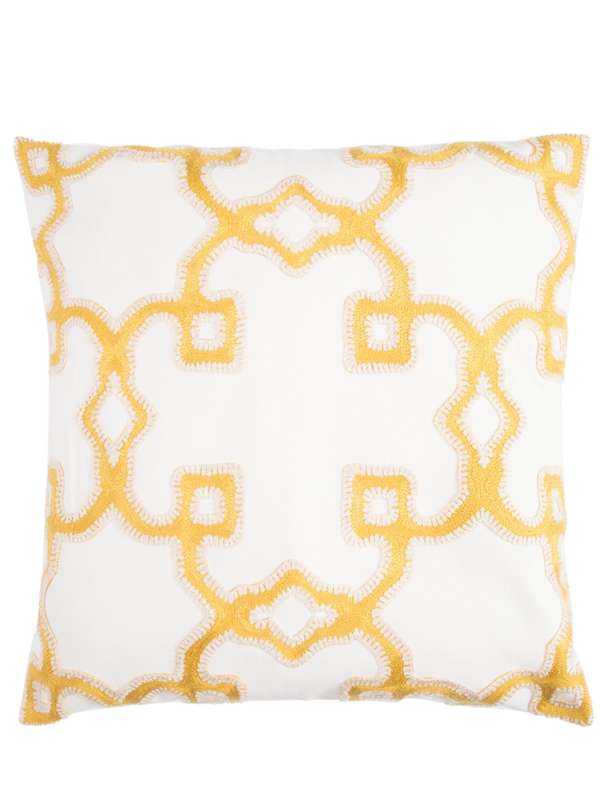 Capa De Almofada Bordada Georgia - Branco