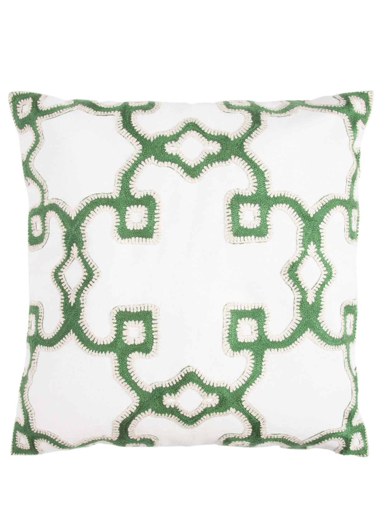 Capa De Almofada Bordada Georgia - Branco