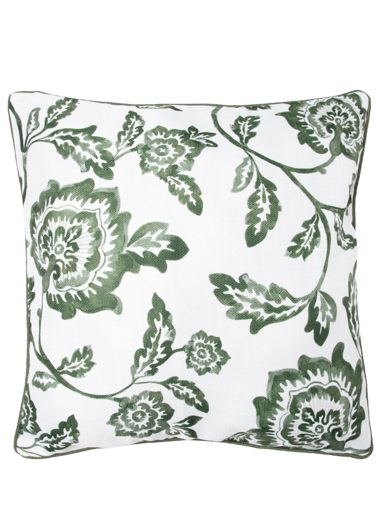 Capa De Almofada Estampada Flora - Verde