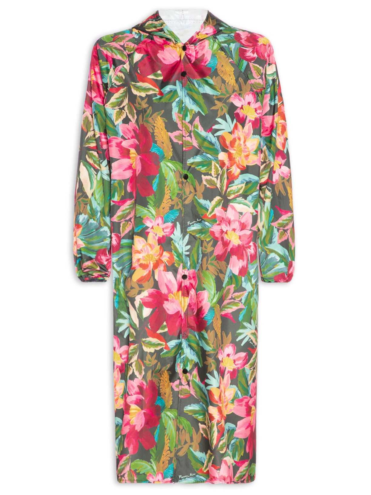 Capa De Chuva Chua Painted Flowers - Verde
