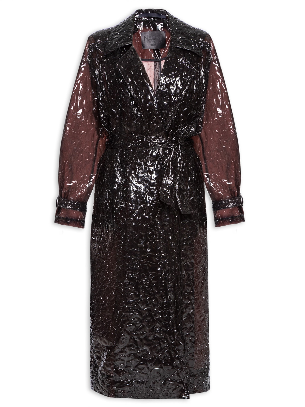 Capa De Chuva Feminina Grande Com Esampa De Leopado - Marrom