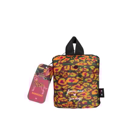 Capa De Chuva Onça - Rosa