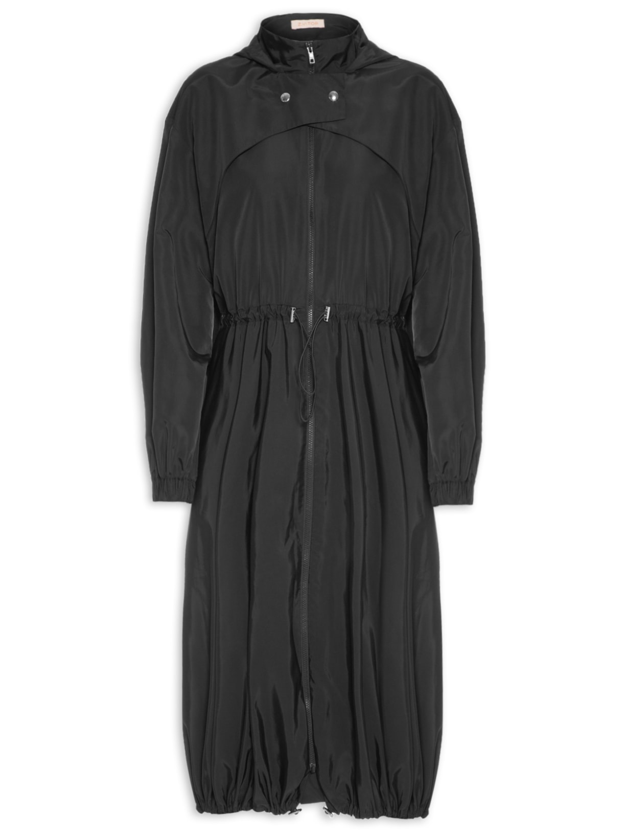 Capa Feminina Alongada Preto Z.vitor