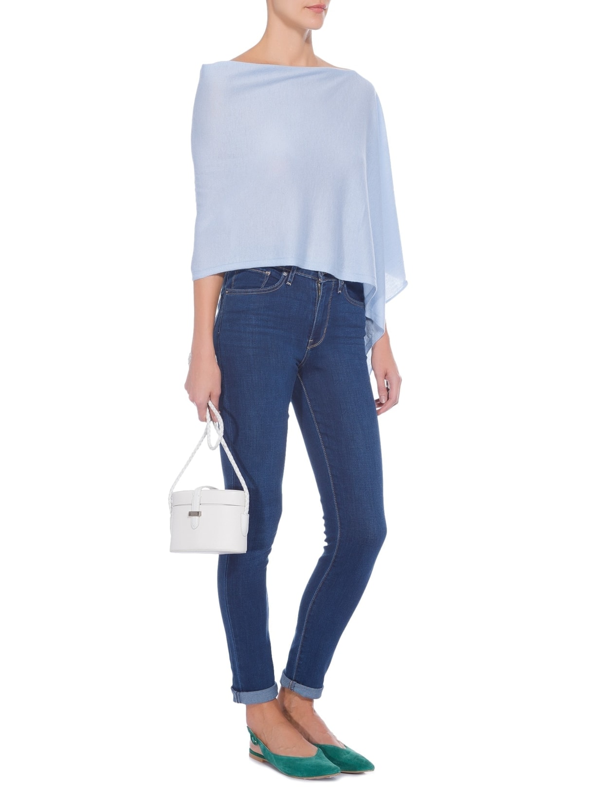 Capa Feminina Puro Cashmere Azul '2Essential