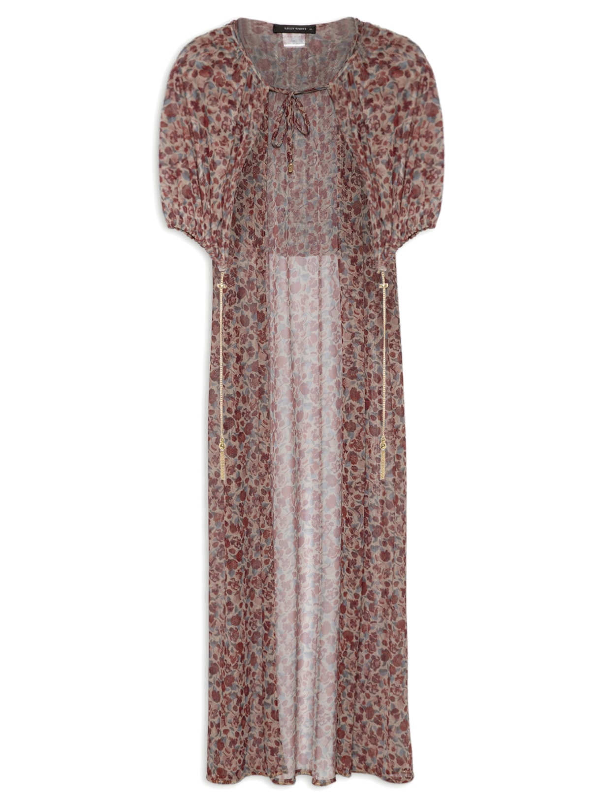 Capa Feminina Tule Estampada Rosa Lilly Sarti