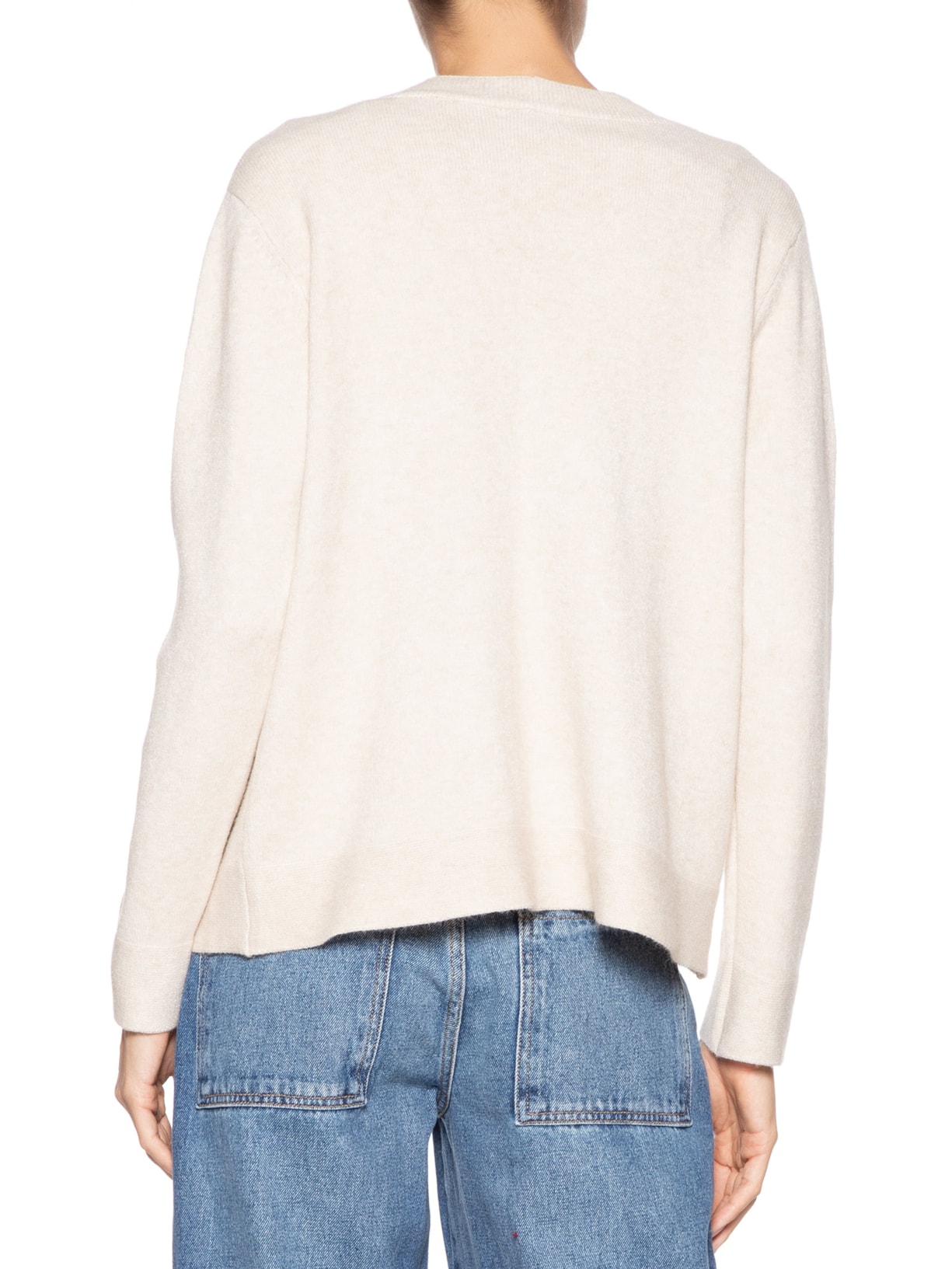 Cardigã Feminino Comfy Em Tricot Bege Basiq