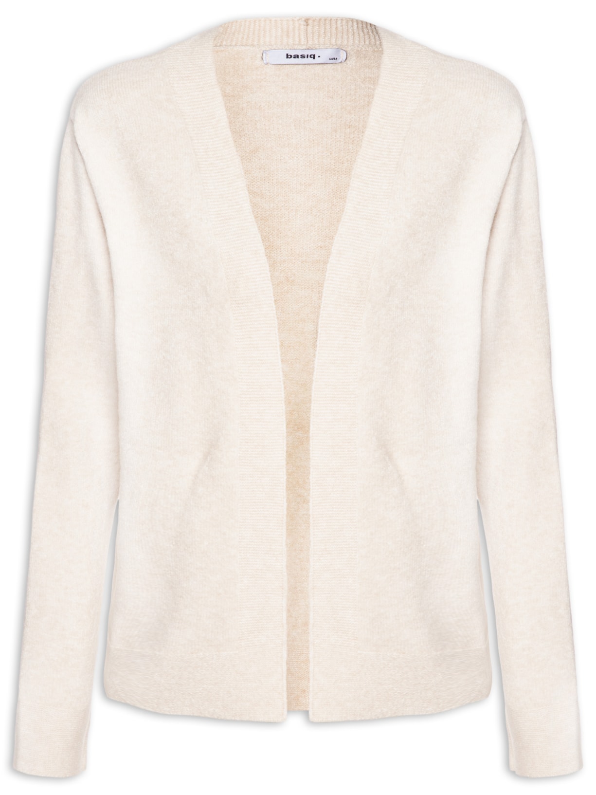 Cardigã Feminino Comfy Em Tricot - Bege