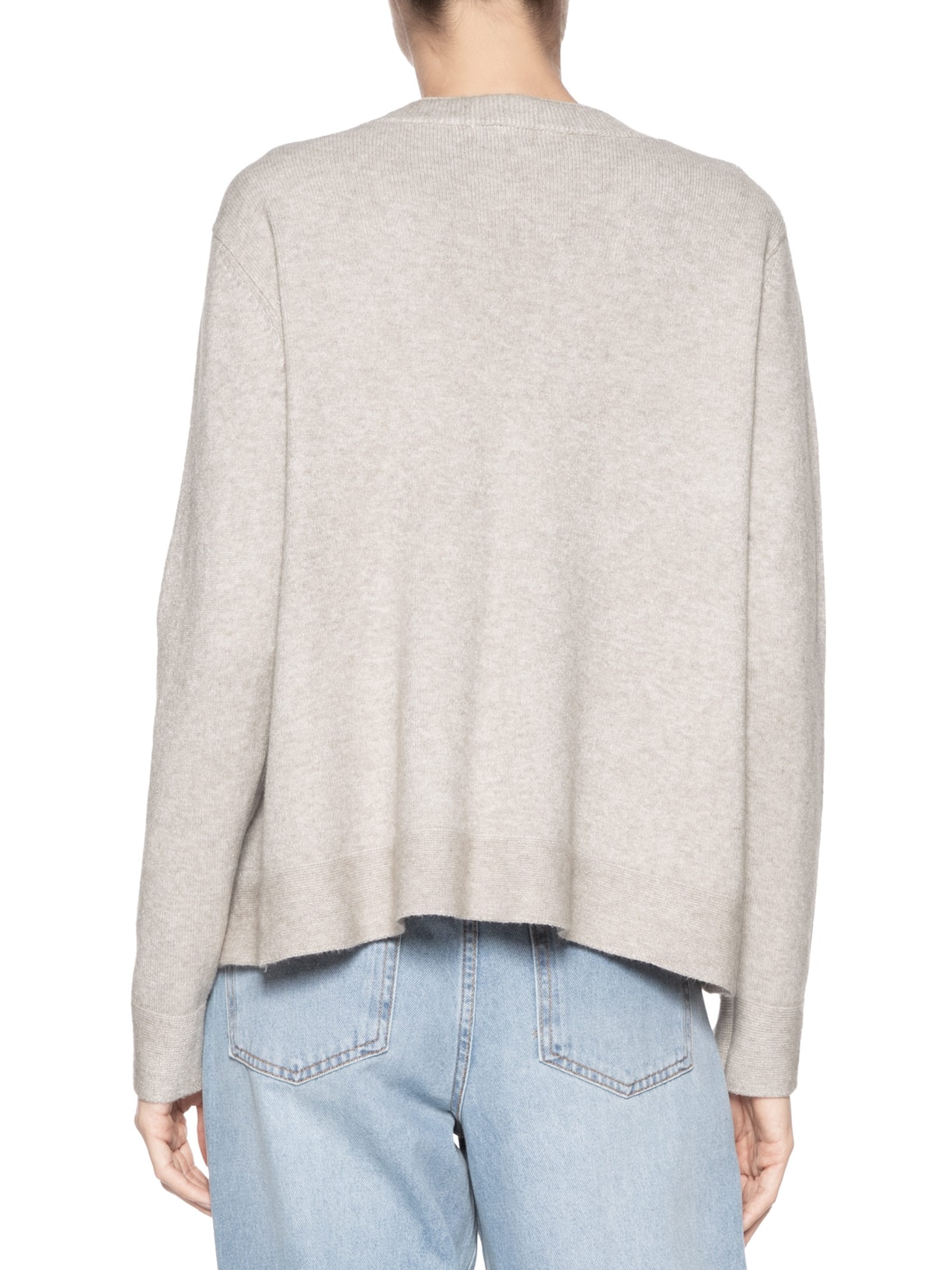 Cardigã Feminino Comfy Em Tricot Bege Basiq