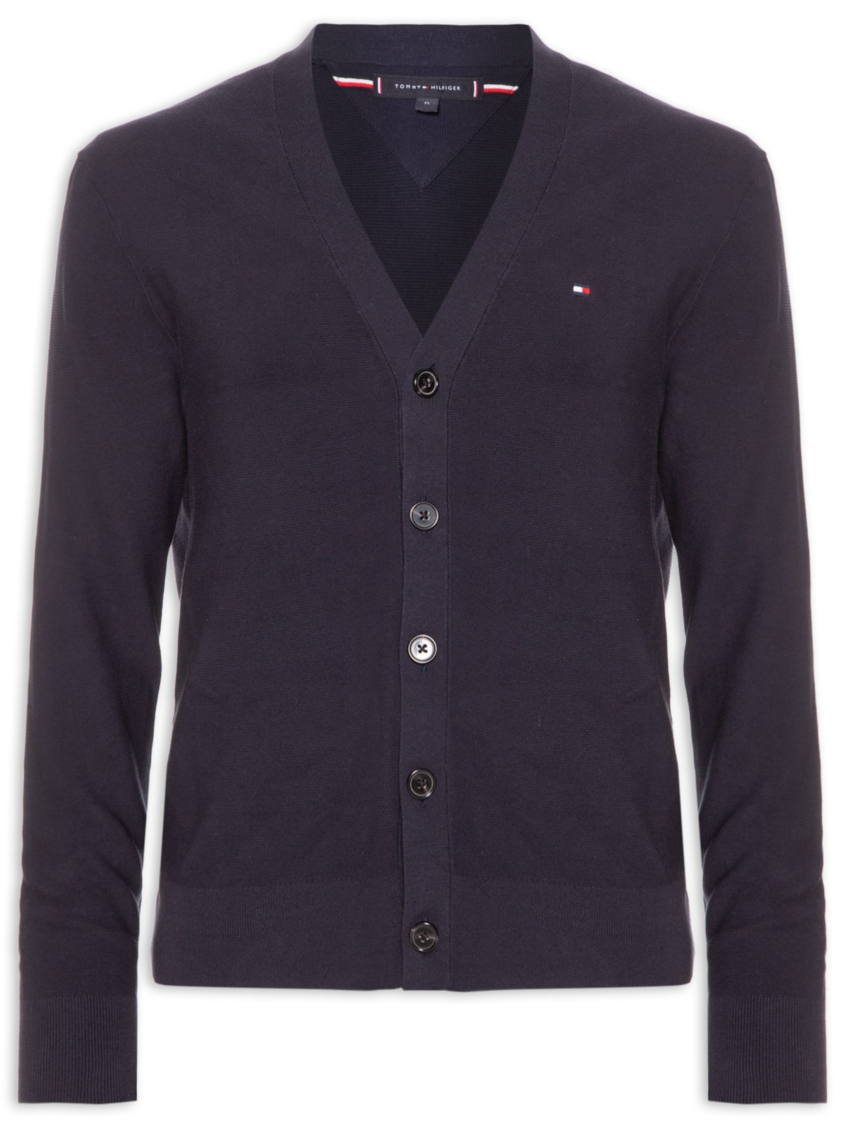 Cardigã Masculino Relaxed Fit Cool Touch - Azul