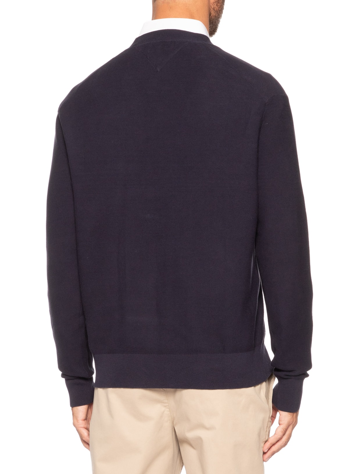 Cardigã Masculino Relaxed Fit Cool Touch Azul Tommy Hilfiger