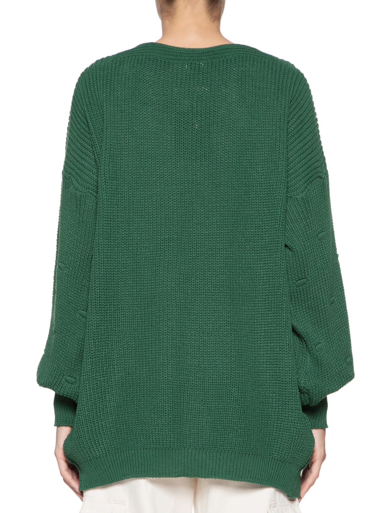Cardigan Feminino Alongado Com Detalhe Nas Mangas Verde Basiq