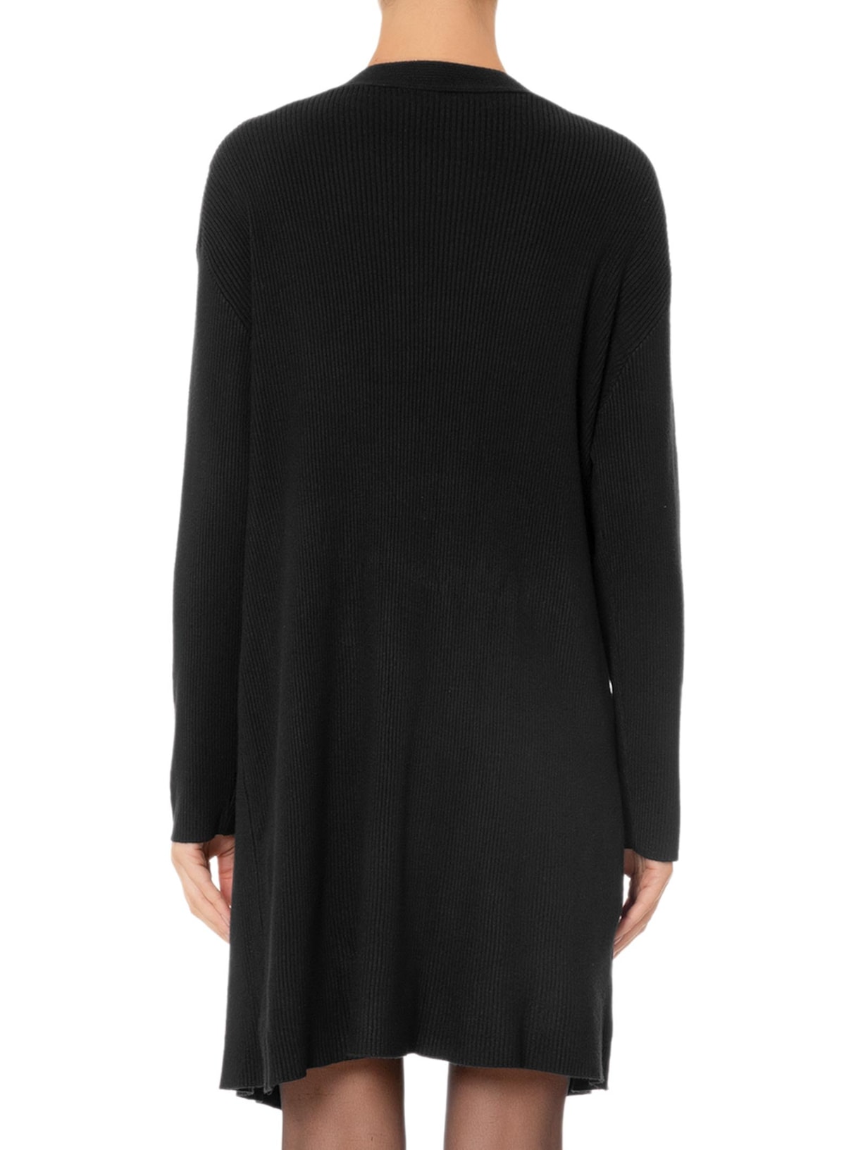 Cardigan Feminino Alongado Manga Longa Preto '2Essential