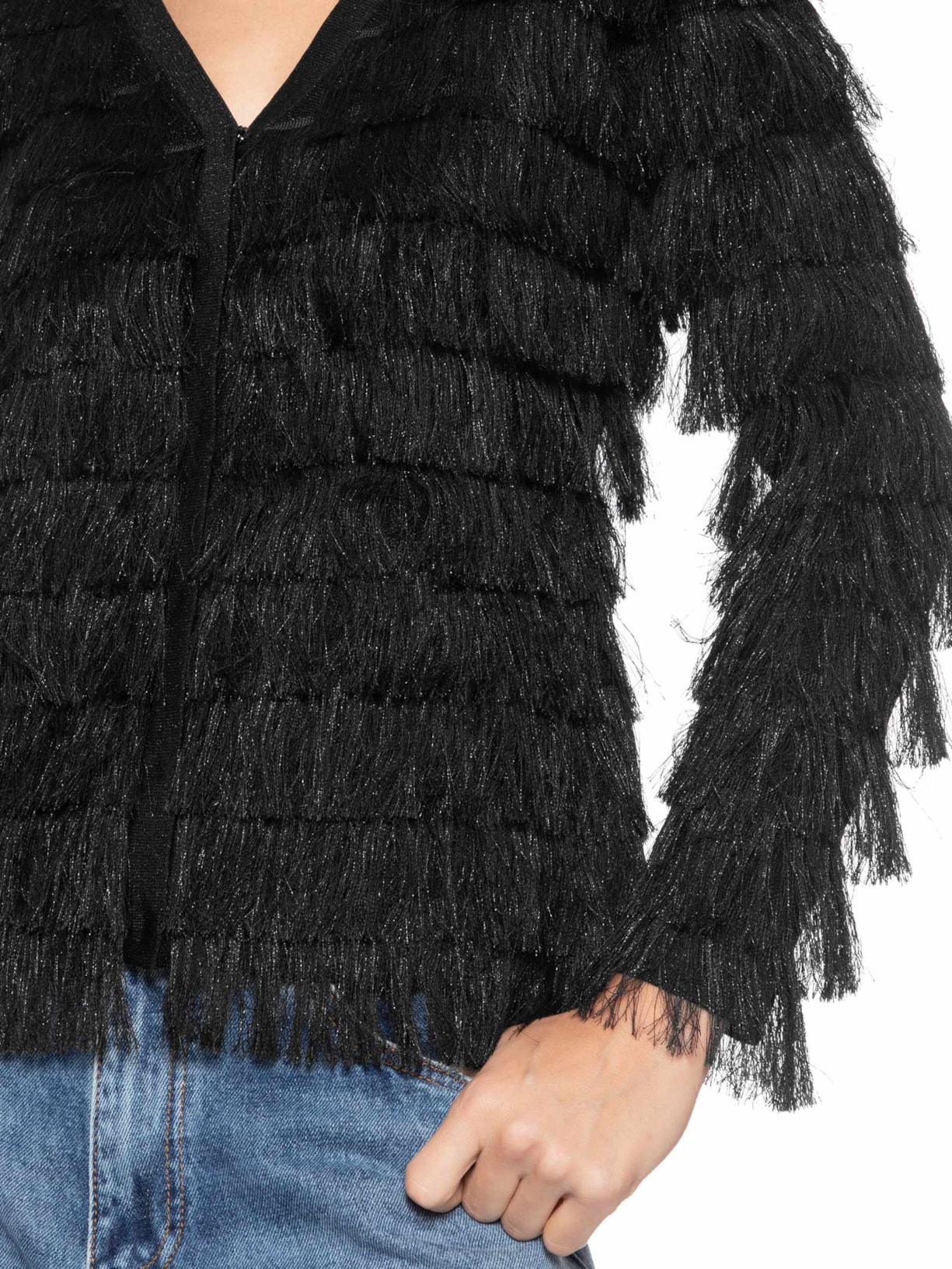 Cardigan Feminino Angel Tricot Preto Bo.bô
