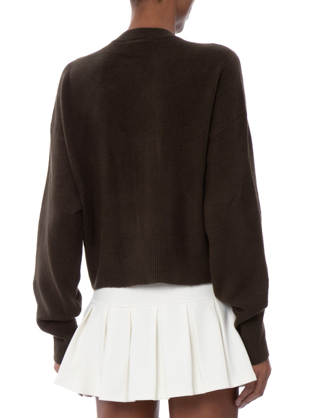 Cardigan Feminino Botão Cropped Marrom Adidas Originals
