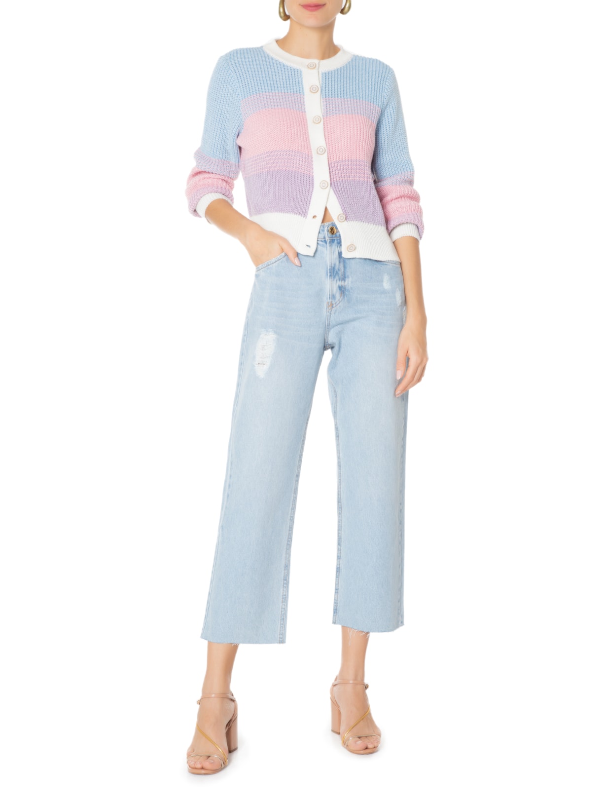 Cardigan Feminino Camila Azul Iorane