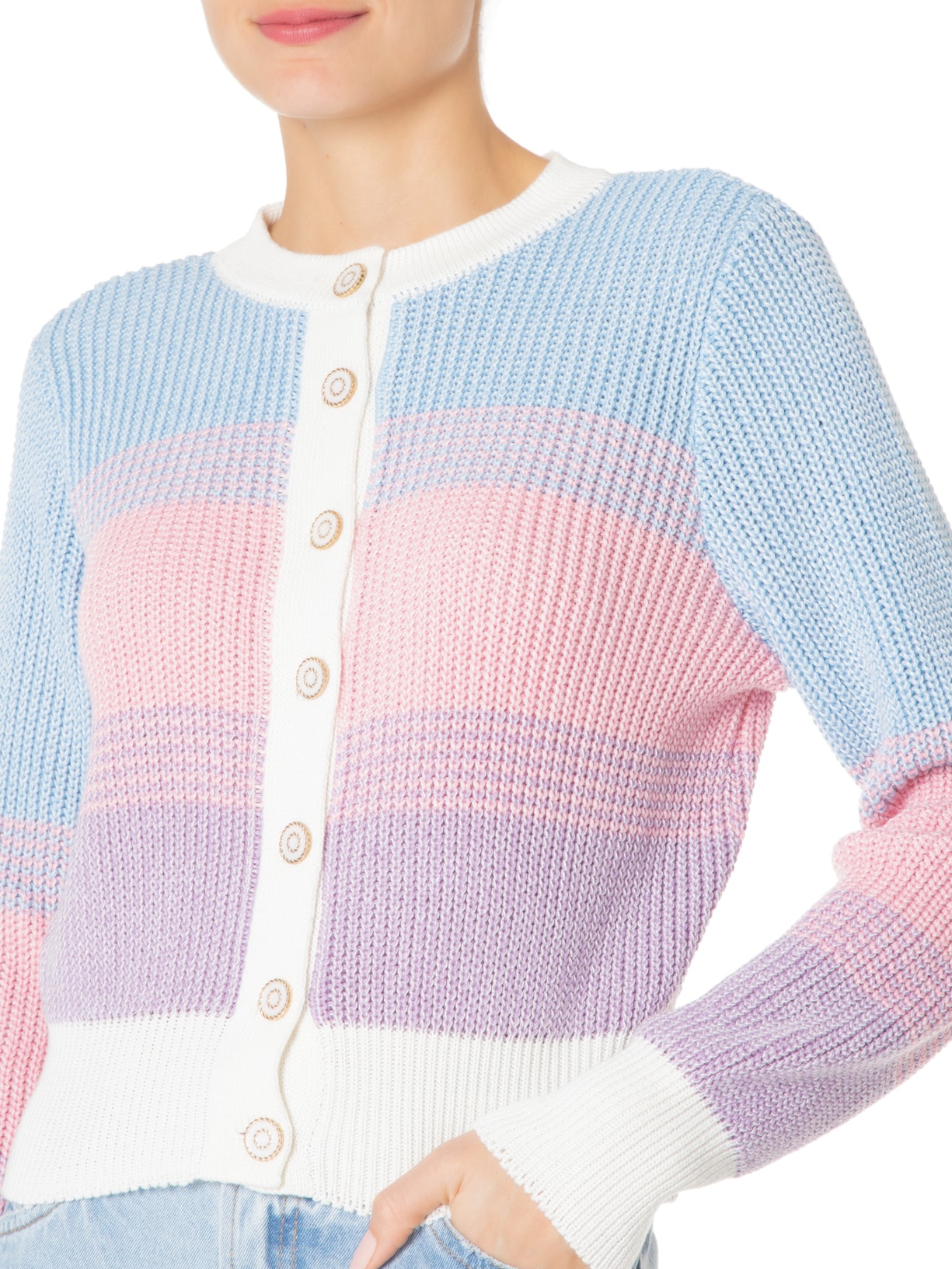 Cardigan Feminino Camila Azul Iorane