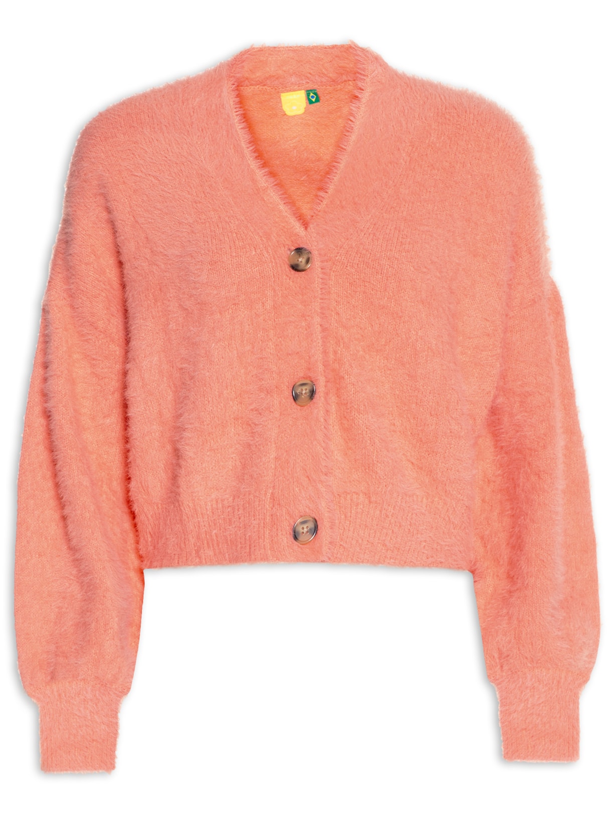 Cardigan Feminino Curto Pelinho - Rosa