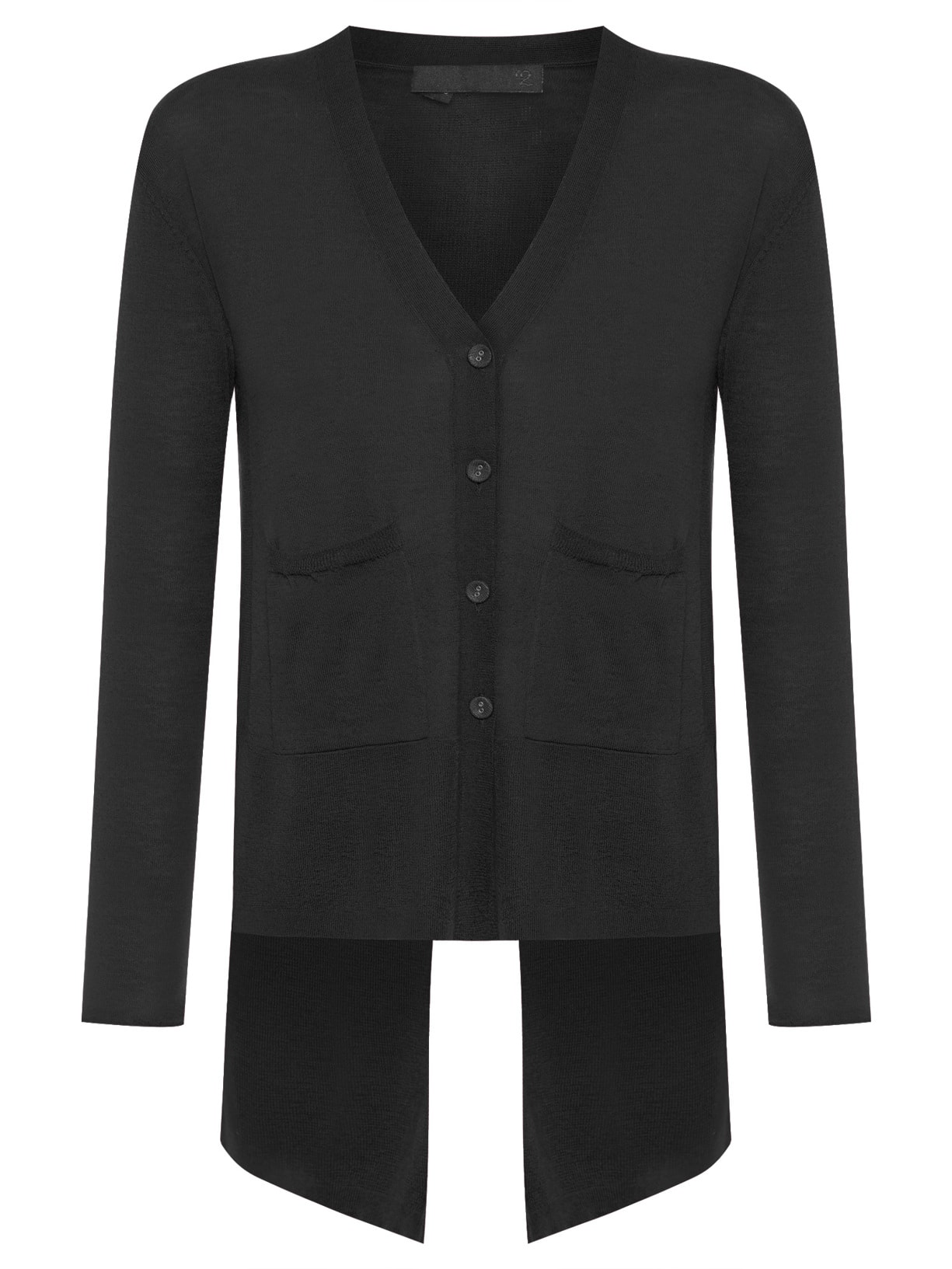Cardigan Feminino Fenda Puro Cashmere Light - Preto