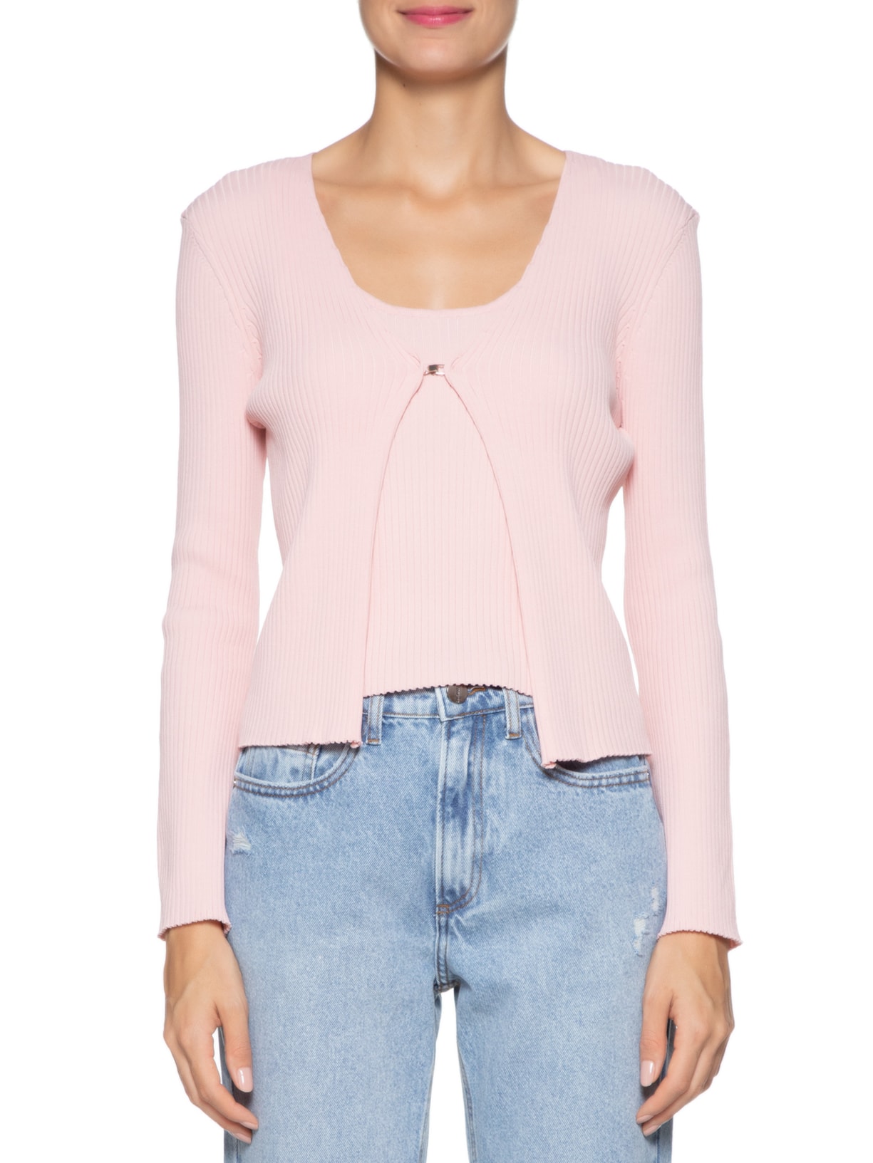 Cardigan Feminino Fiori Rosa Le Lis