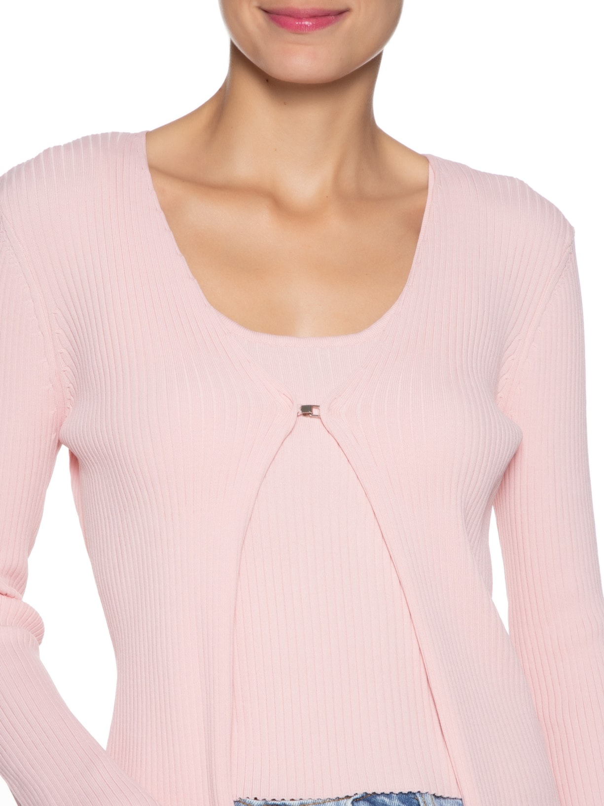 Cardigan Feminino Fiori Rosa Le Lis