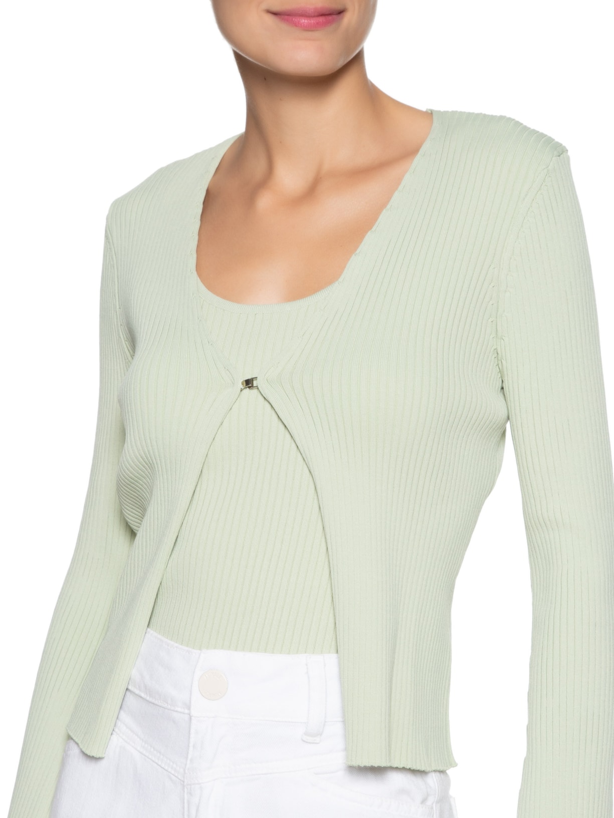 Cardigan Feminino Fiori - Verde by LE LIS