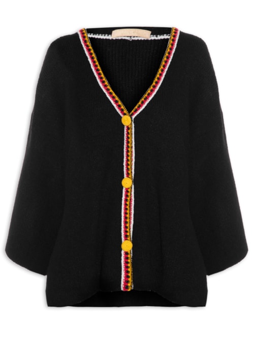 Cardigan Feminino Ishii - Preto