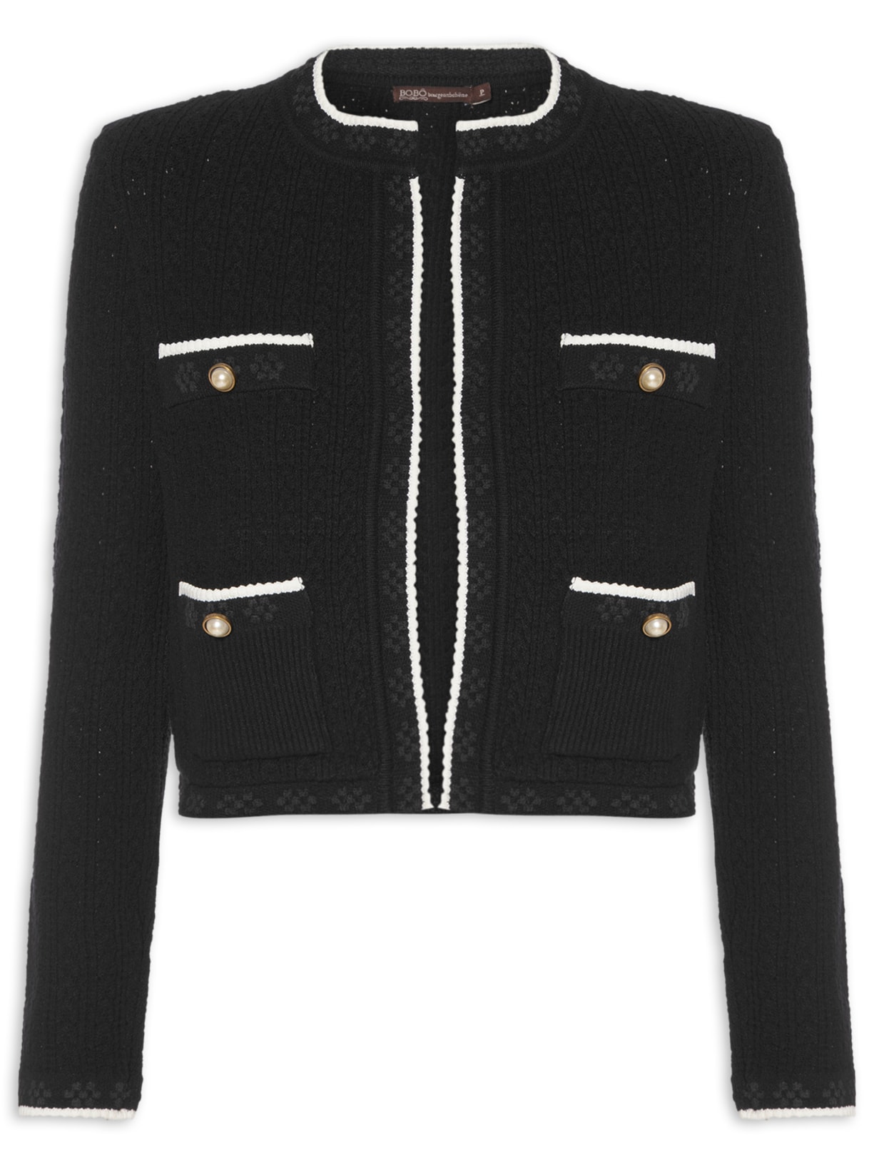 Cardigan Feminino Julieta Tricot - Preto