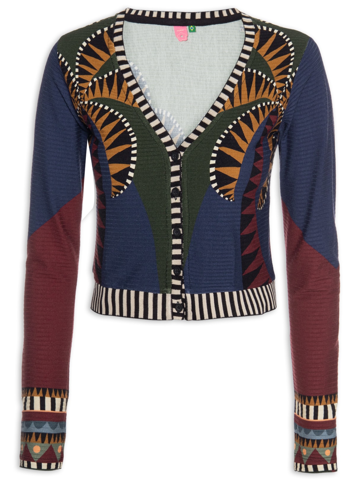 Cardigan Feminino Lenço Real - Azul