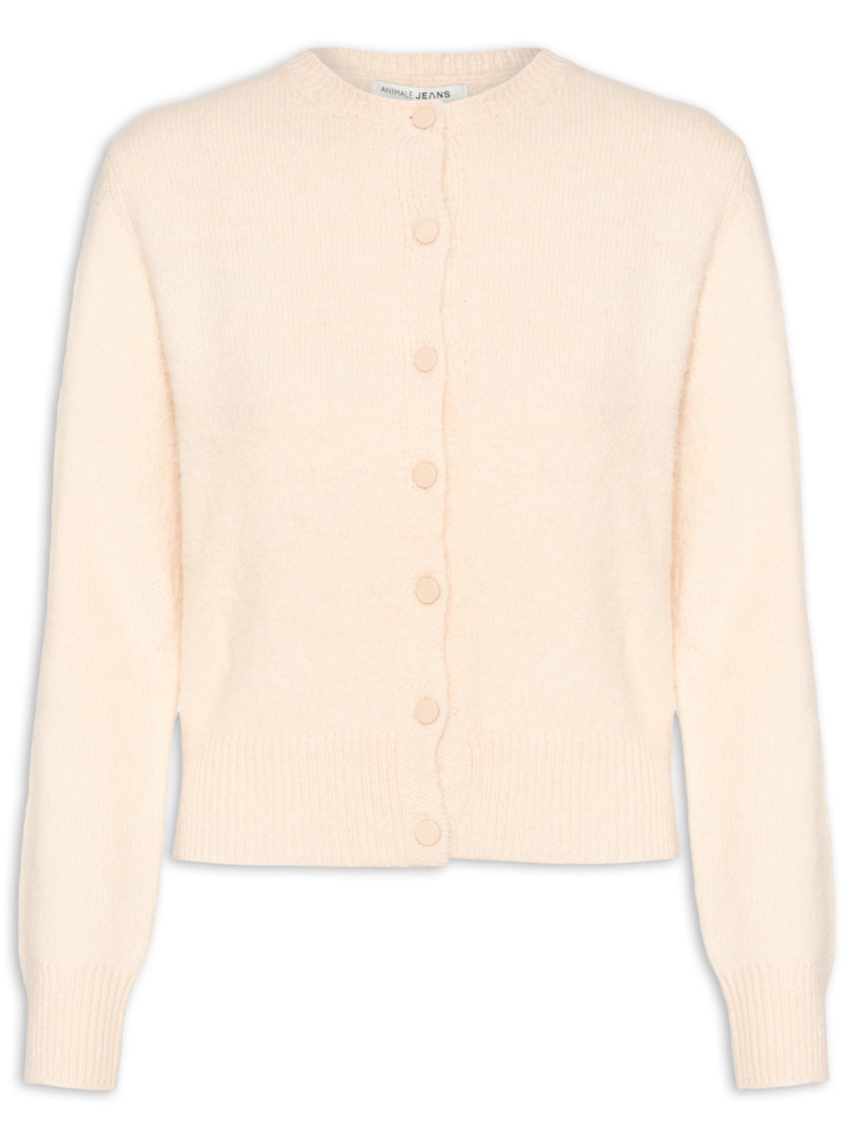 Cardigan Feminino Liso - Bege