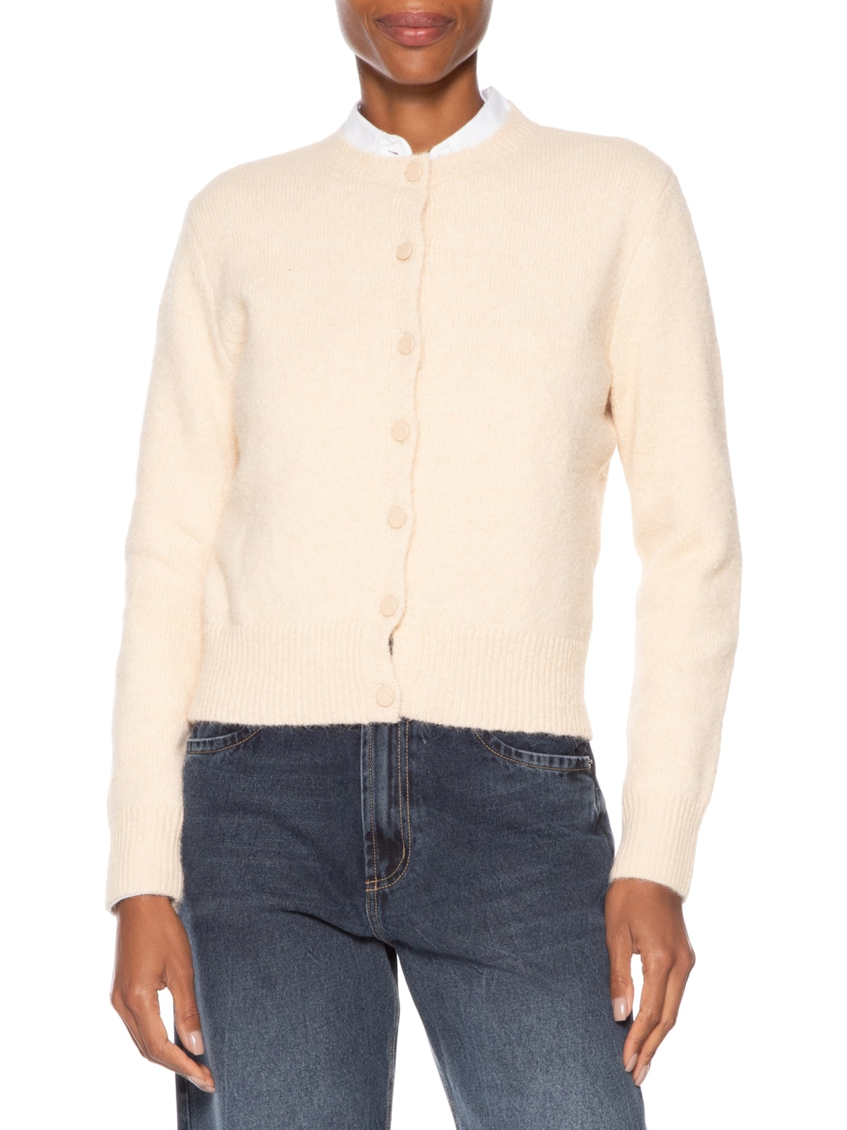 Cardigan Feminino Liso Bege Animale Jeans