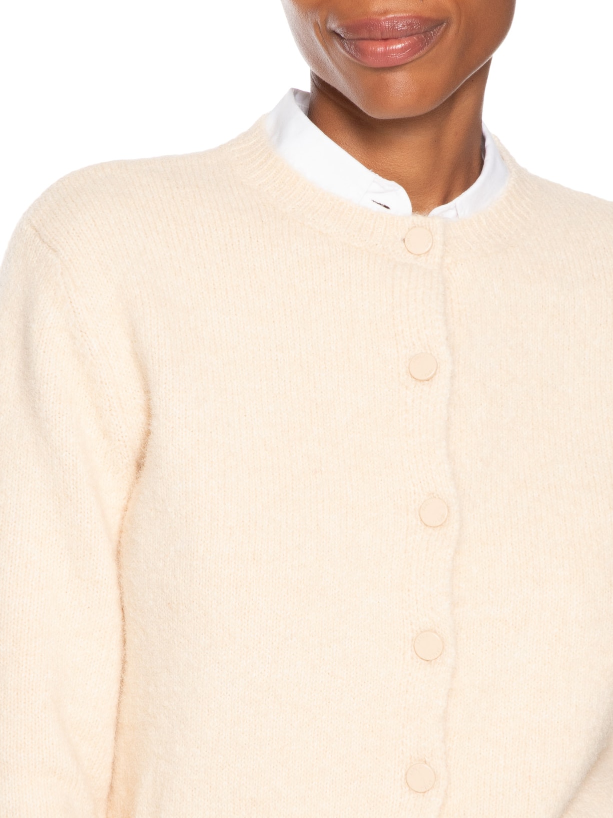 Cardigan Feminino Liso Bege Animale Jeans