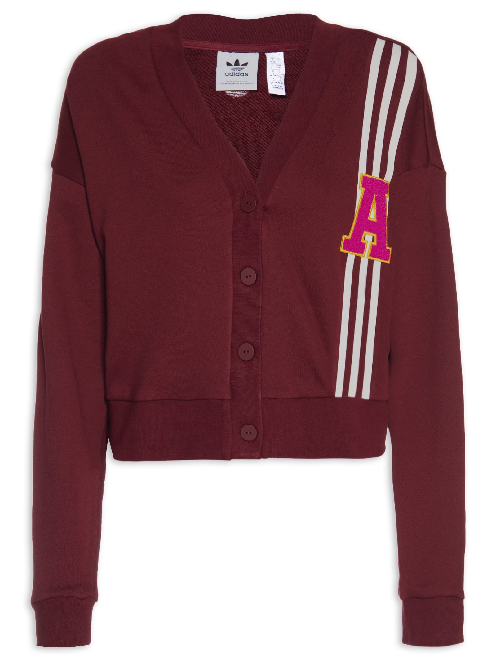 Cardigan Feminino Liso - Adidas Originals - Vinho