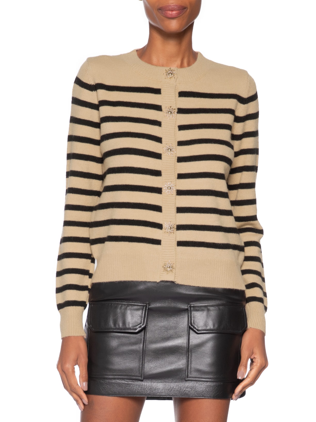 Cardigan Feminino Listrado Em Tricot  – Marrom Market 33