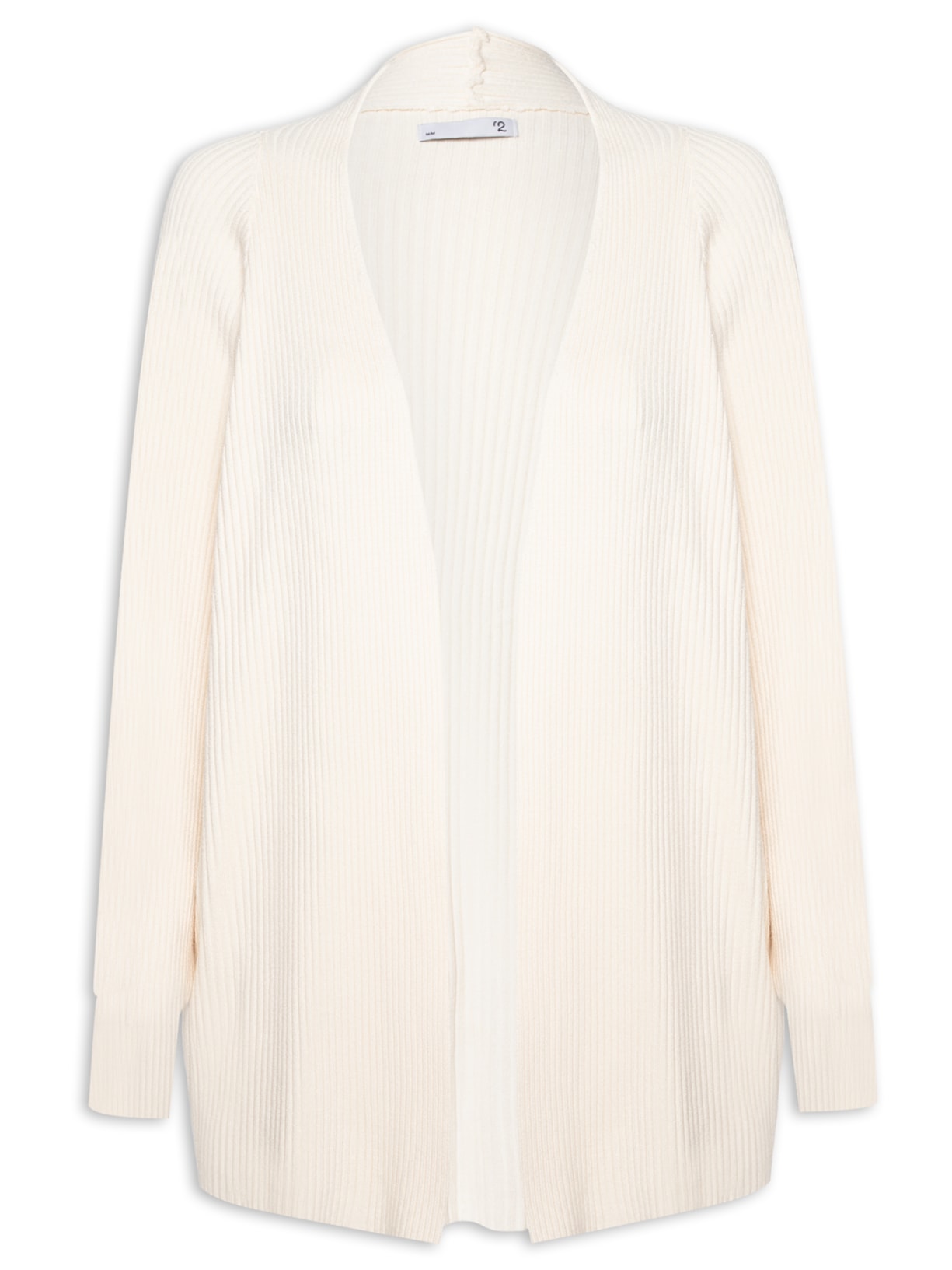 Cardigan Feminino Manga Longa Tricot - Bege