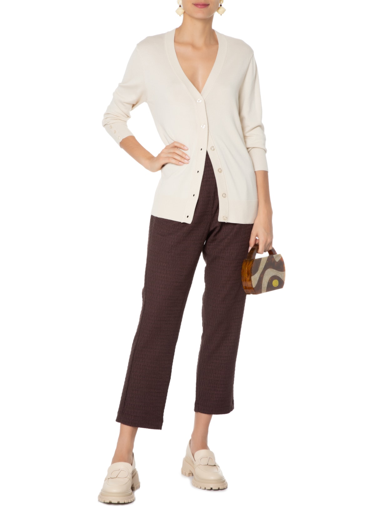 Cardigan Feminino Olivia I Off White Le Lis