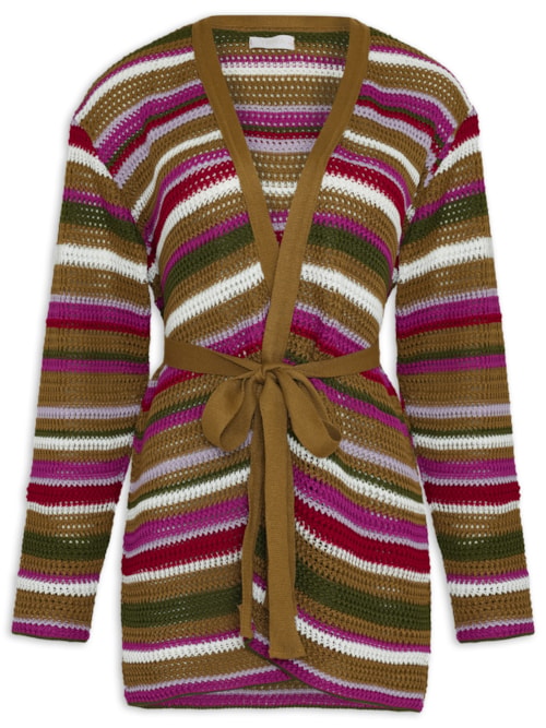 Cardigan Feminino Pamela - Marrom