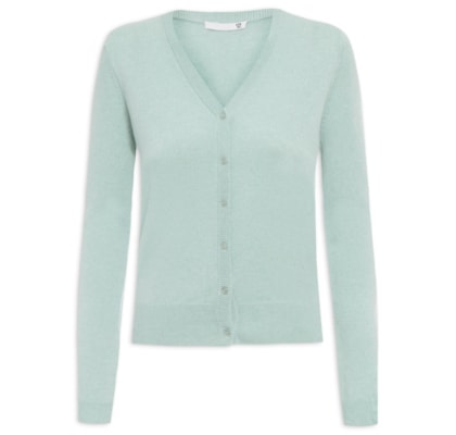 Cardigan Feminino Puro Cashmere - Azul