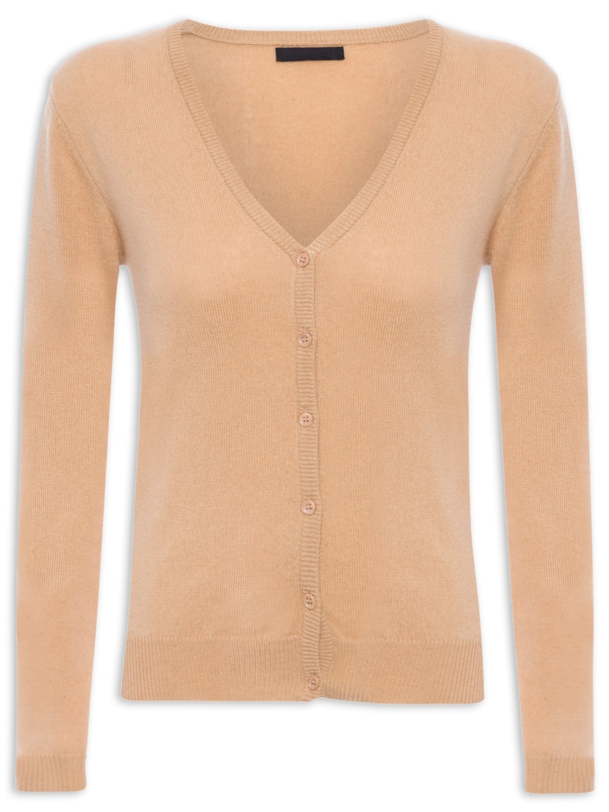 Cardigan Feminino Puro Cashmere - Bege